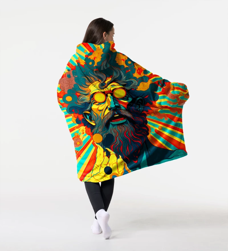 Psychodelic God huggie blanket