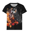 Half Sketch Owl t-shirt til kvinder