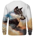 Double Exposure Wolf bluse med tryk