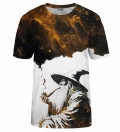 Smoking Wizard gold t-shirt