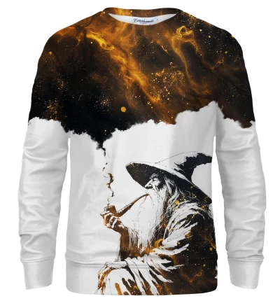 Smoking Wizard gold bluse med tryk