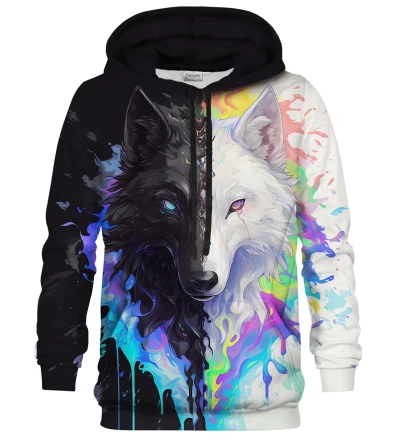 Hologram Wolf womens hoodie