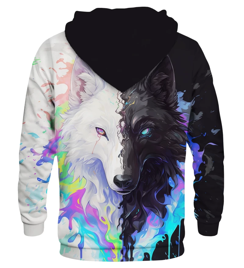 Hologram Wolf womens hoodie