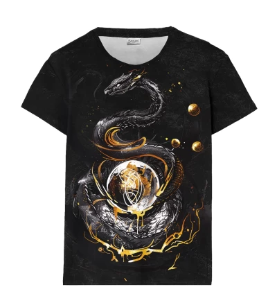 T-shirt damski Fabulous Snake Black
