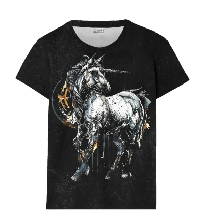 T-shirt damski Fabulous Unicorn Black