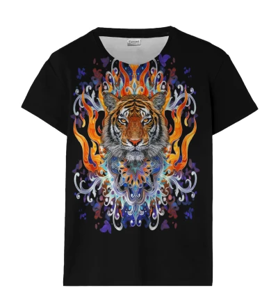 Flame Tiger womens t-shirt