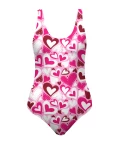 FUNNY PINK LOVE Swimsuit