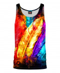 COLORFUL BIRD FEATHER Tank Top