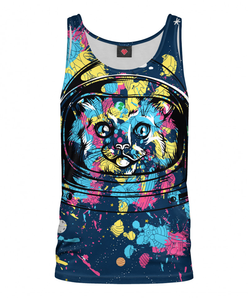 COLORFUL CAT SPACE Tank Top