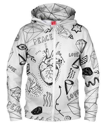 Bluza z zamkiem PEACE & LOVE
