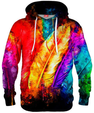 Bluza z kapturem COLORFUL BIRD FEATHERS