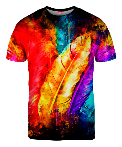 COLORFUL BIRD FEATHERS T-shirt