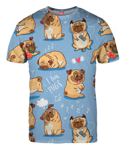 Koszulka I LOVE PUGS