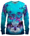 OWL HORNS UP Womens sweater