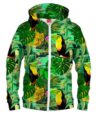 Bluza z zamkiem TOUCAN IN GREEN
