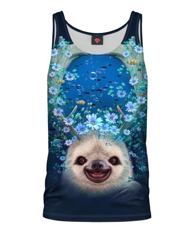 Tank Top SLOTH HORNS UP