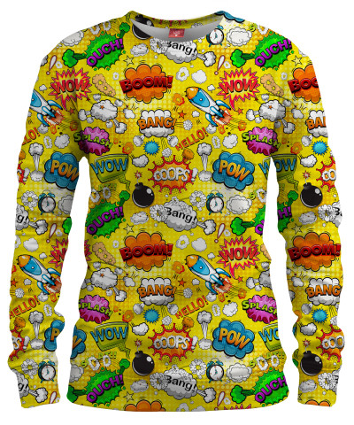 OMG COMICS YELLOW Womens sweater