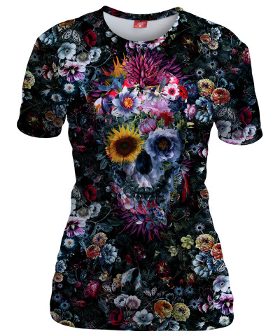 Koszulka damska VOODOO SKULL FLORAL
