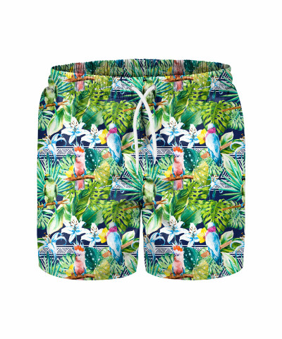 JUNGLE OF BIRDS Swim Shorts