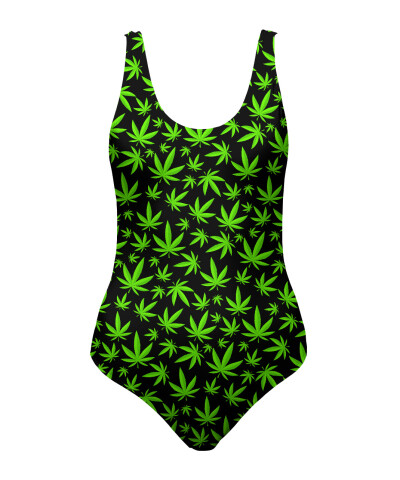 WEED PATTERN Swimsuit