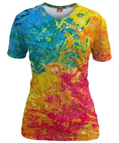 Koszulka damska RAINBOW ABSTRACT