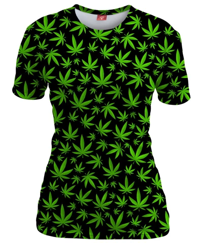 WEED PATTERN Womens T-shirt