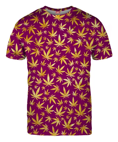 GOLD WEED PATTERN T-shirt