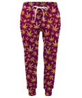 GOLD WEED PATTERN Womens sweatpants