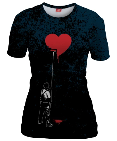 HEART PAINTER Womens T-shirt