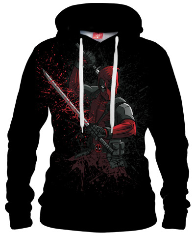 Damska bluza z kapturem RED NINJA