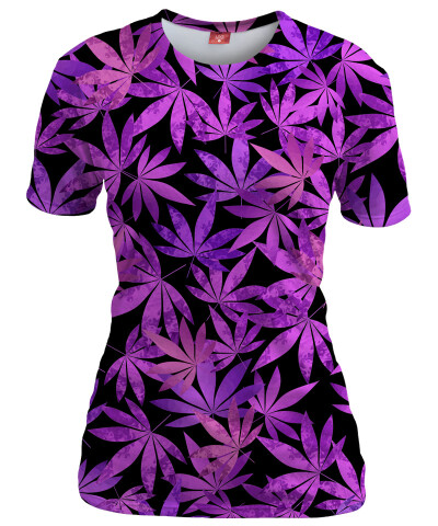 PURPLE WEED Womens T-shirt