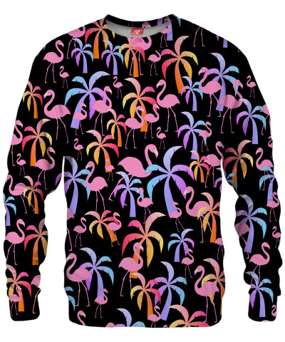 PALMS AND FLAMINGOS Sweater