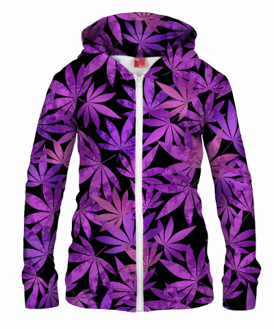 Damska bluza z zamkiem PURPLE WEED