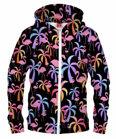 Bluza z zamkiem PALMS AND FLAMINGOS