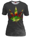RASTA WEED Womens T-shirt