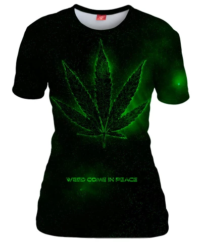 PEACE AND WEED Womens T-shirt