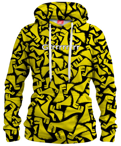 Damska bluza z kapturem YELLOW AND BLACK