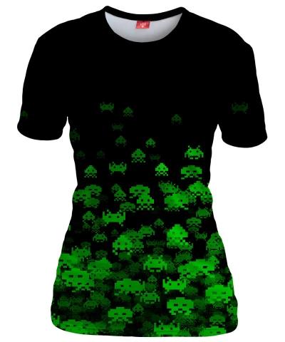 GREEN INVASION Womens T-shirt