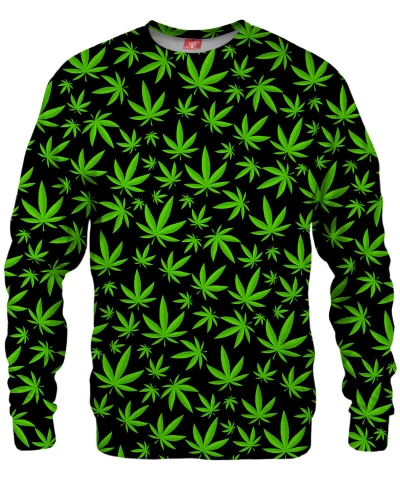 WEED PATTERN Sweater