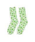 WEED PATTERN WHITE Socks