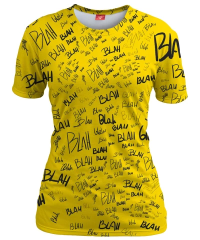 YELLOW BLAH Womens T-shirt
