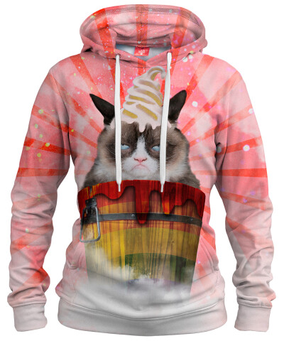 Damska bluza z kapturem GRUMPY CAT