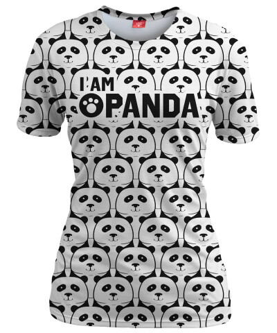 I AM PANDA Womens T-shirt