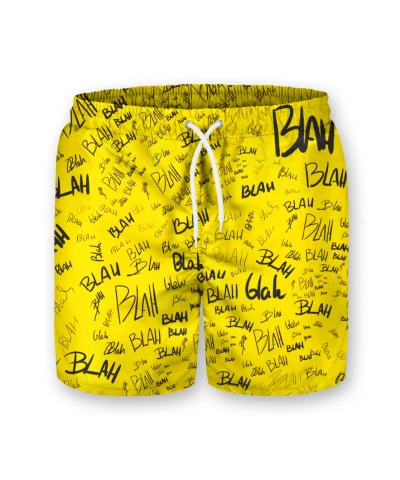 YELLOW BLAH Swim Shorts