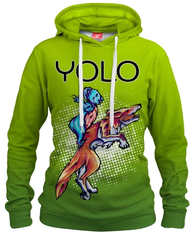 Damska bluza z kapturem YOLO