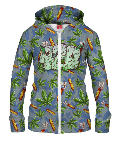 420 CARTOON Womens Hoodie Zip Up