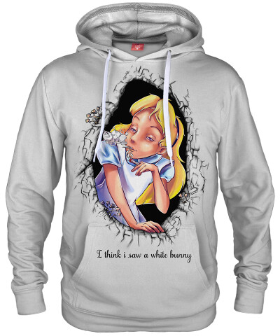 Bluza z kapturem WHITE BUNNY WHITE