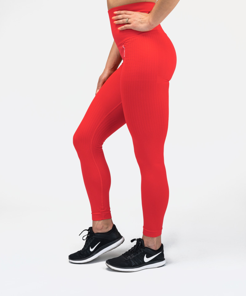 Spicy Red Model One Seamless Leggings 2