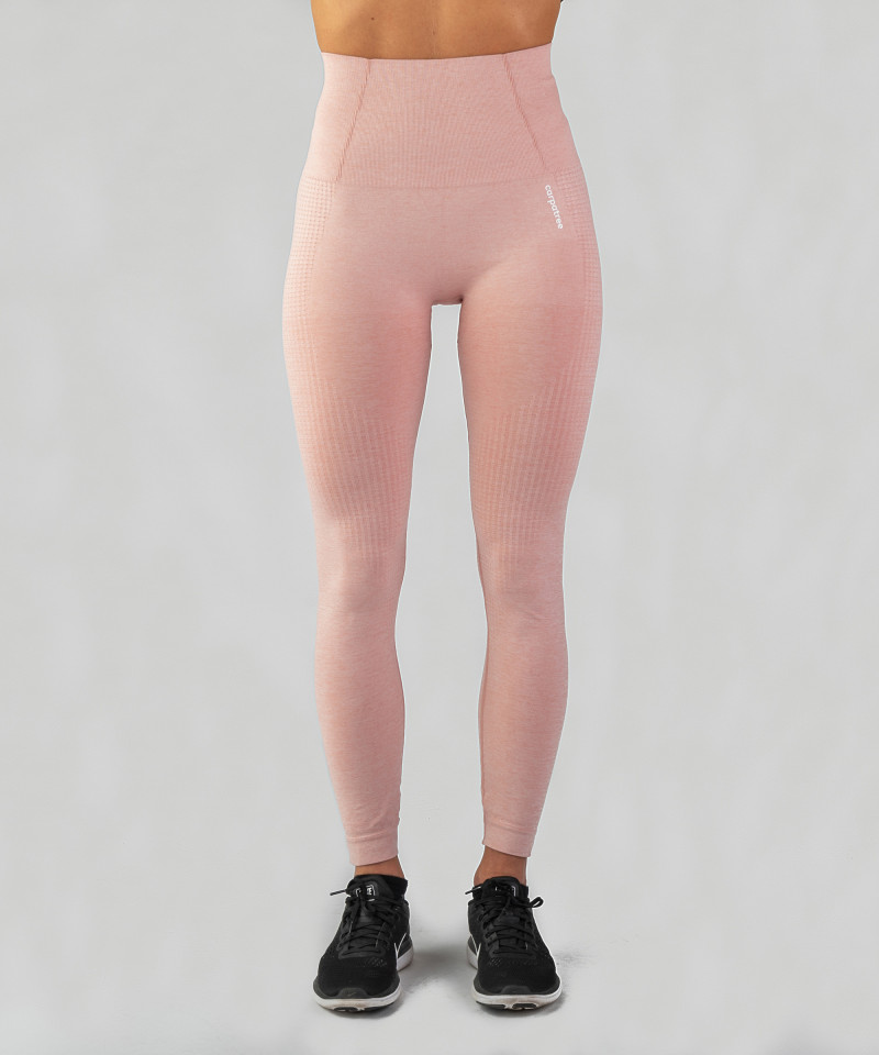 Różowe legginsy bezszwowe Model One 5