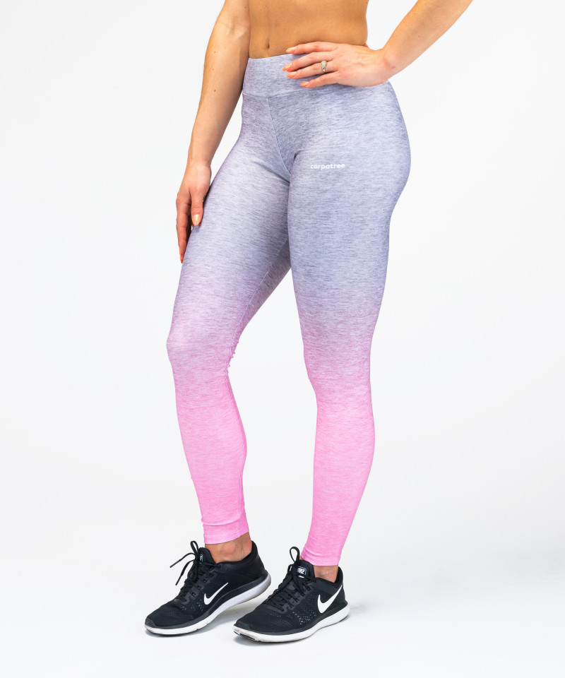 Grey Pink Ombre Leggings - Carpatree